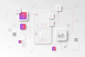 Mobile UI UX Illustration